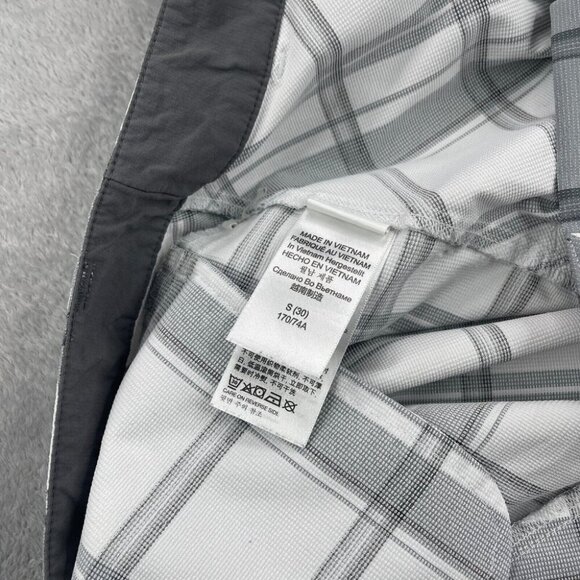 Marmot Hybrid Golf Shorts Mens Size 30 Gray Plaid Walking Golfing Casual Preppy - Picture 6 of 11